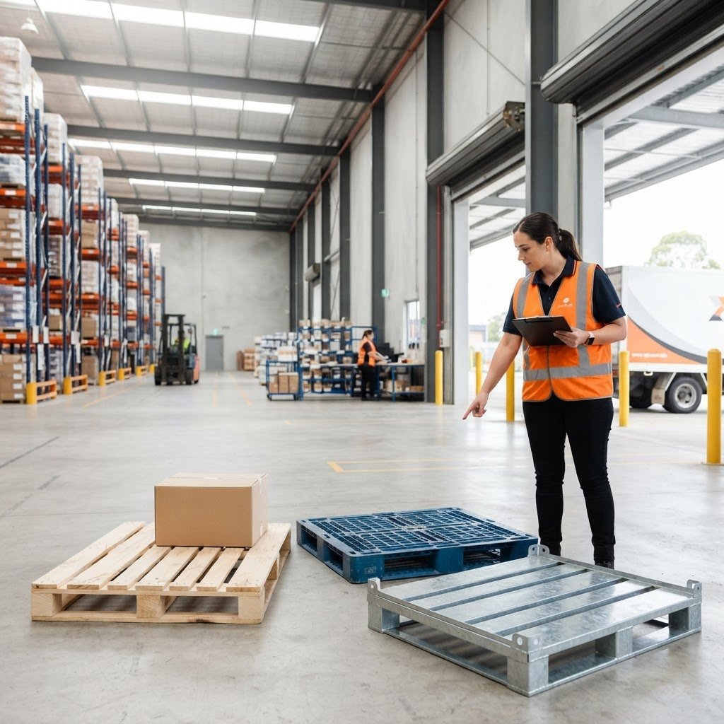 Choosing the Right Pallet Type for Your Freight: Timber, Plastic, or Metal?